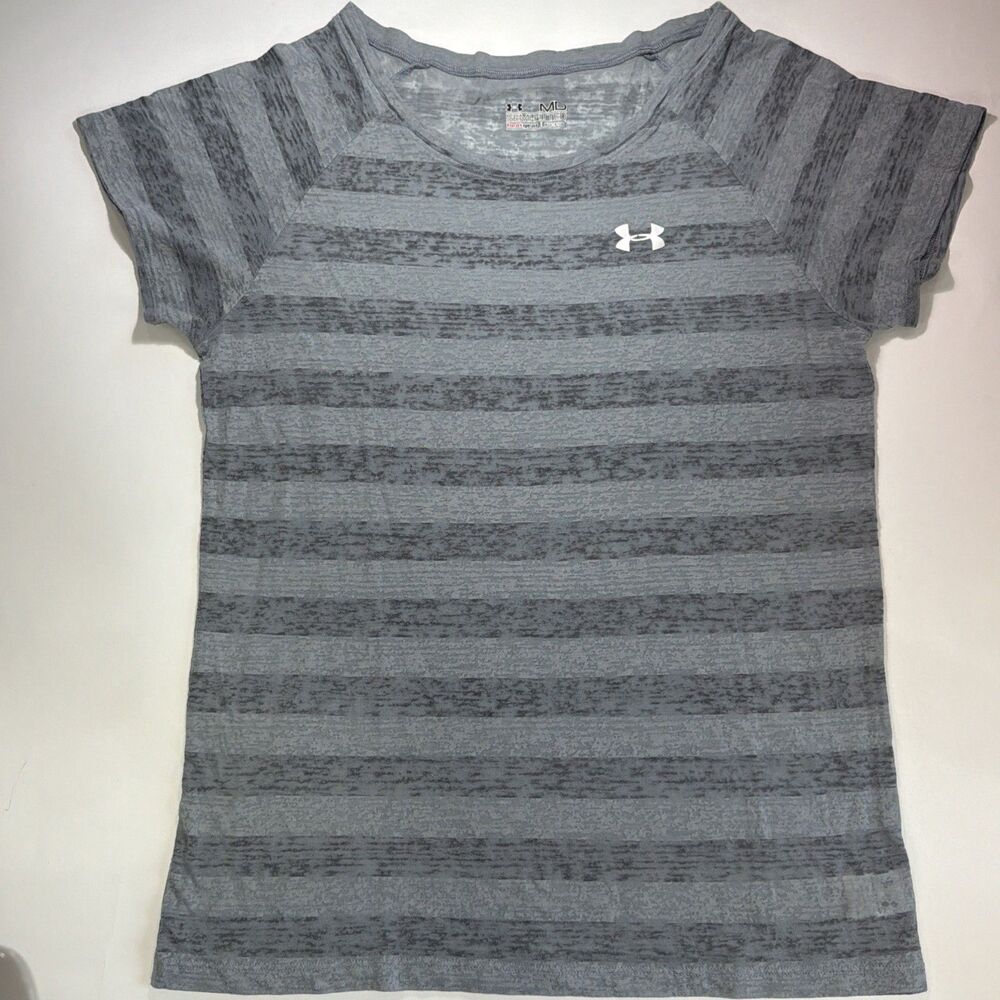 Under Armour Women’s Semi Fitted Gray Slub Tee Size Medium